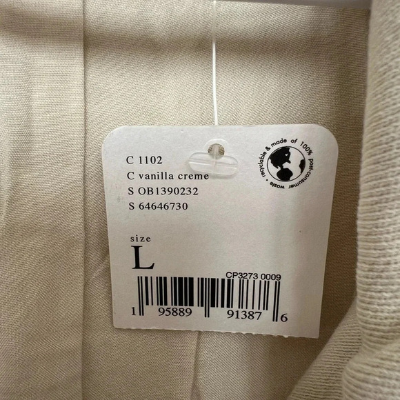 NWT We The Free Rebel Knit Moto Jacket in Vanilla Crème L - Picture 8 of 8